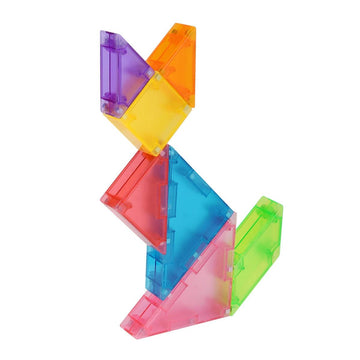 Blocos Montar Magnéticos de Quebra-cabeça Tangram