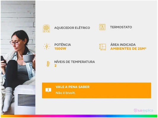 Mani aquecedor eletrico para ambientes Gelados